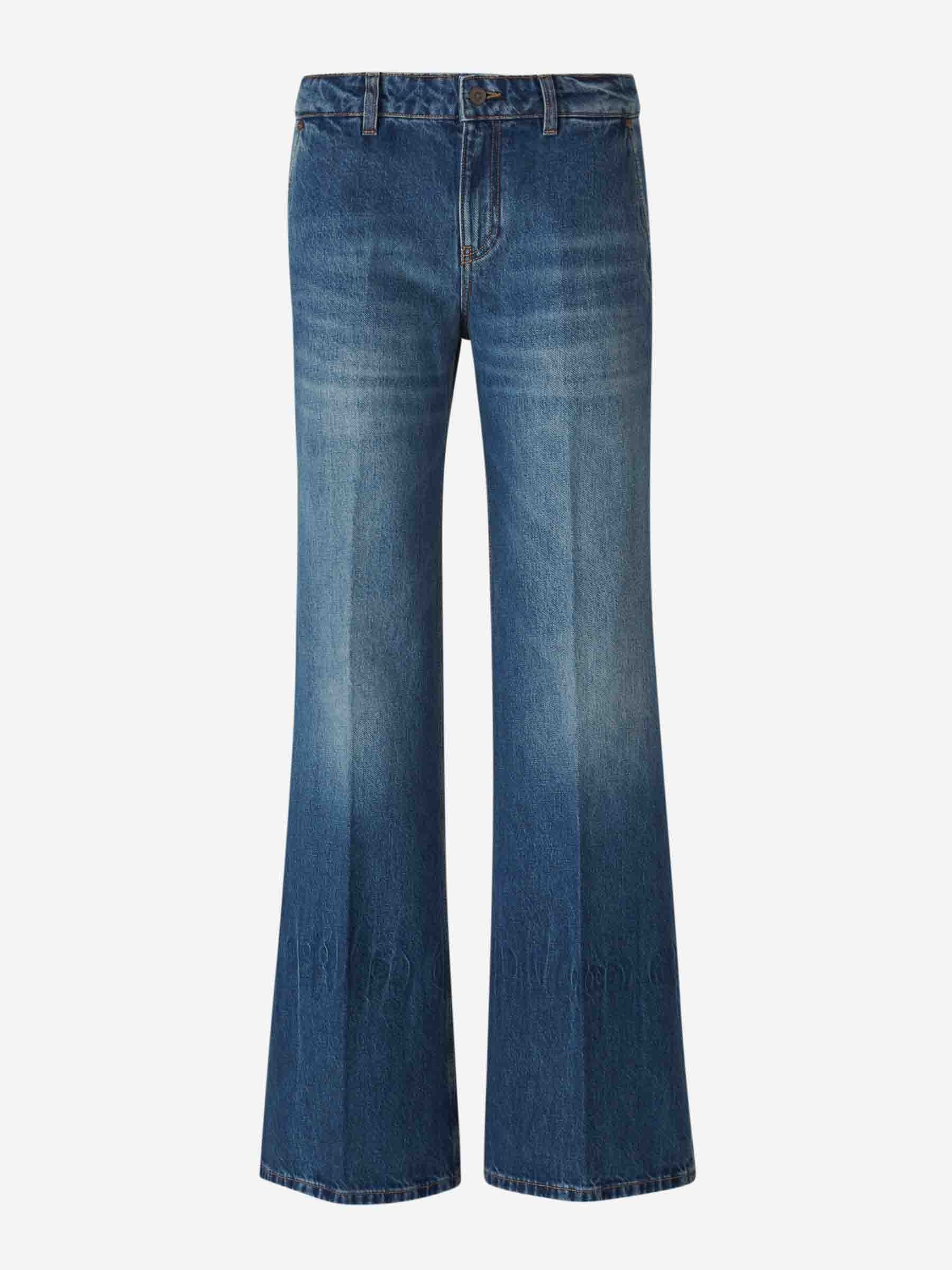 Victoria Beckham Mujer Barcelona Jeans Wide Leg color Azul Denim Oscuro sku 763-001708 01 - Foto 1
