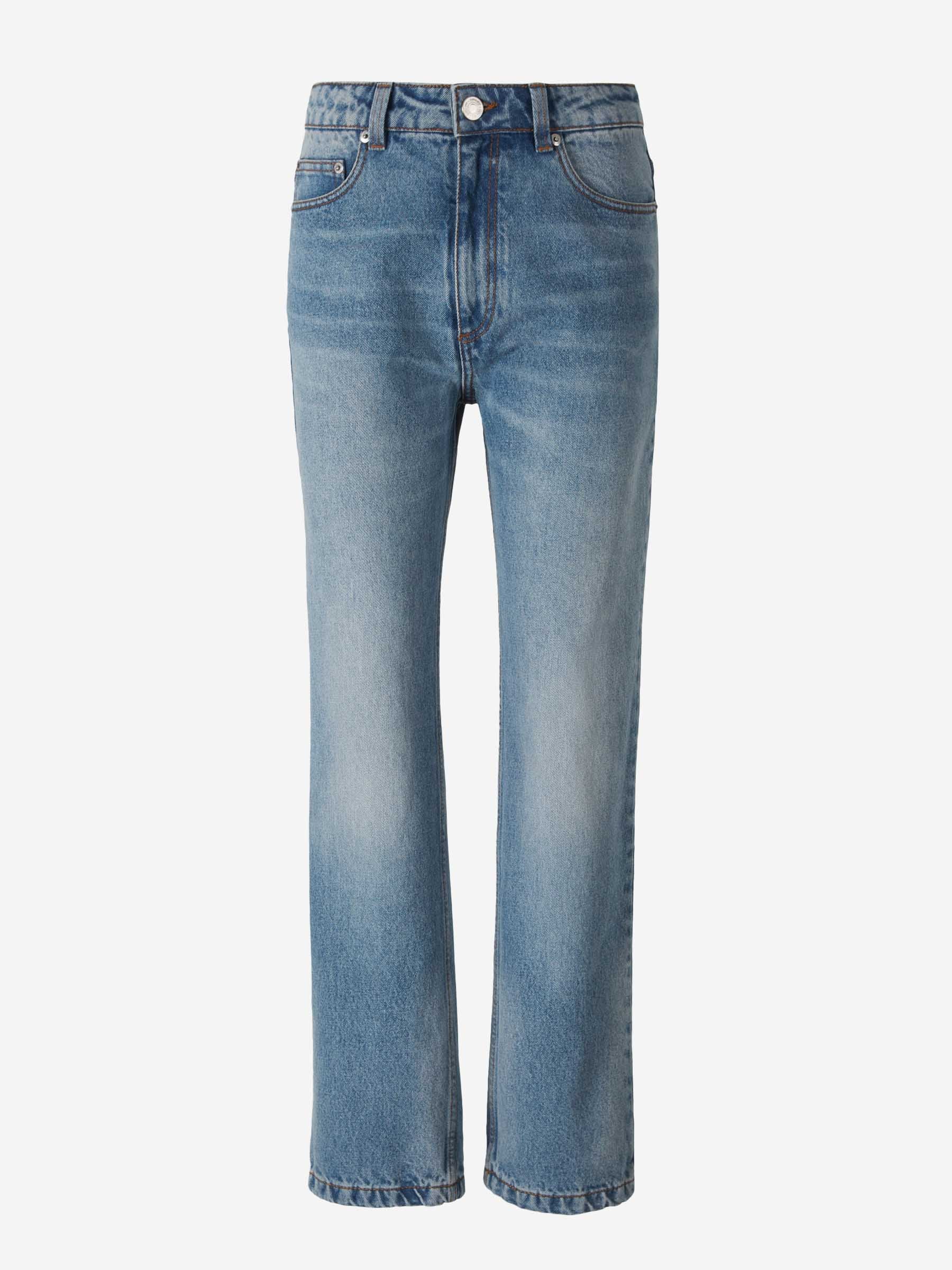 Ami Paris Mujer Barcelona Jeans Straight Denim color Azul Denim Oscuro sku 763-001713 01 - Foto 1