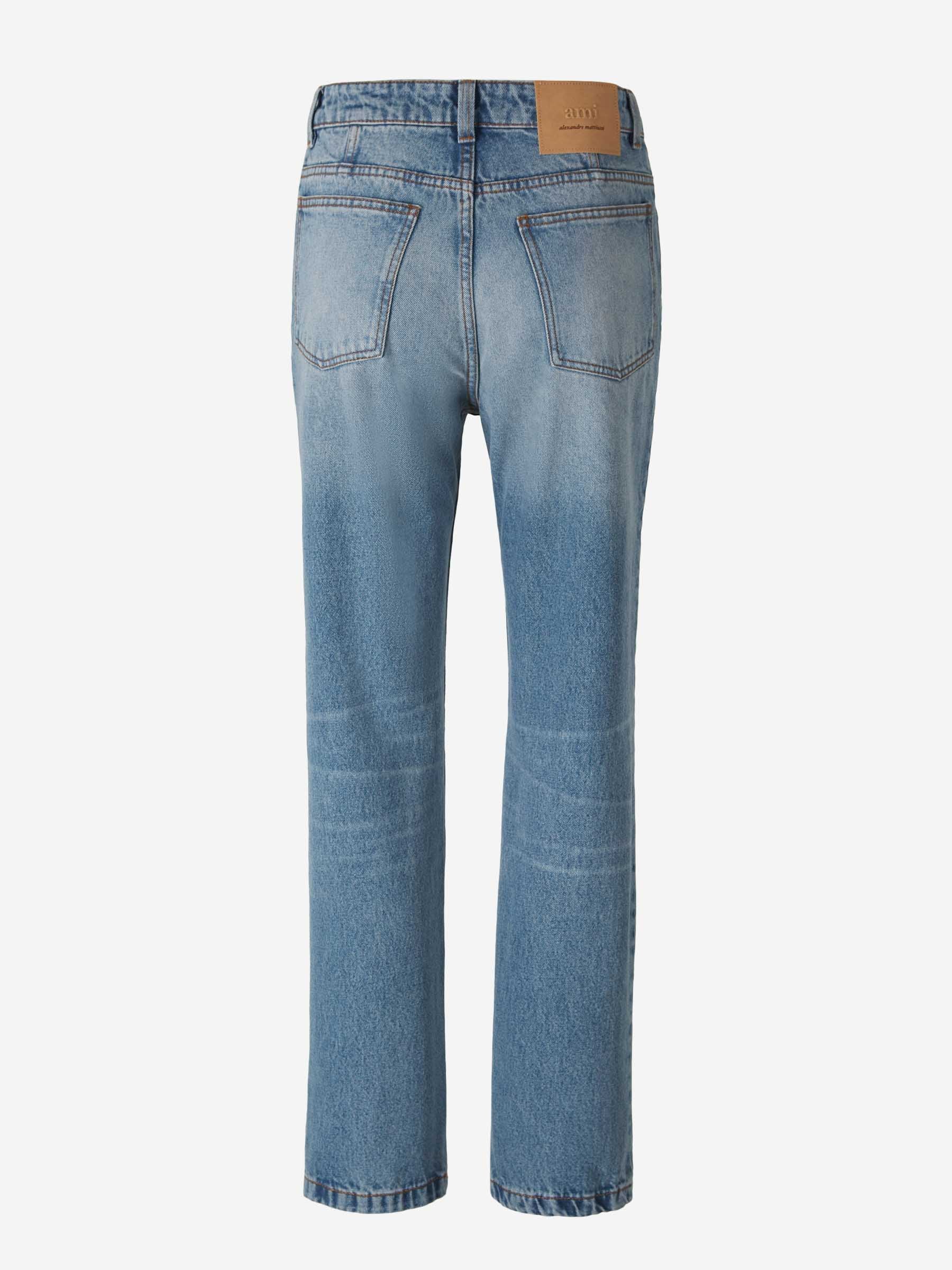Ami Paris Mujer Barcelona Jeans Straight Denim color Azul Denim Oscuro sku 763-001713 01 - Foto 2