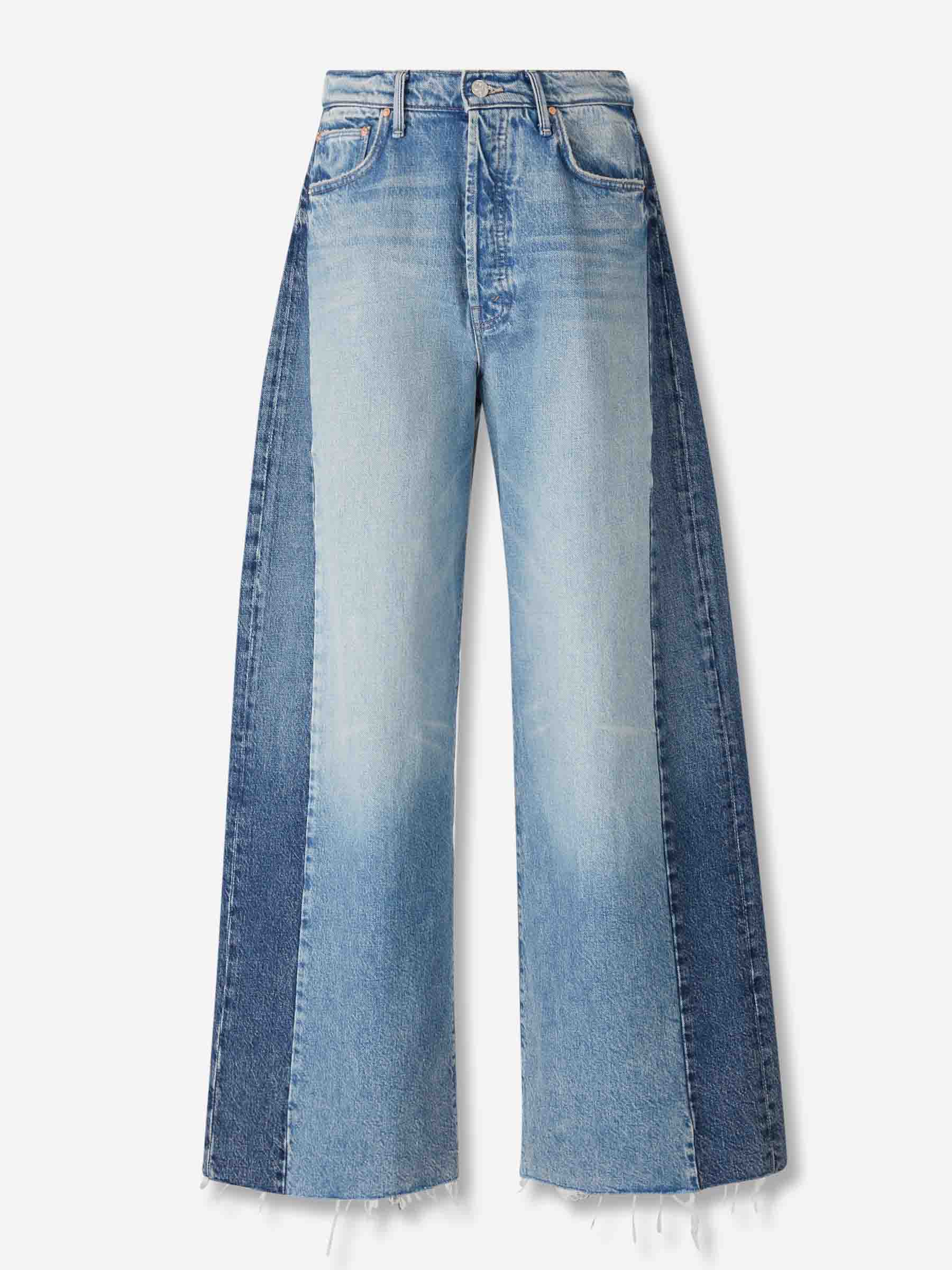Mother Mujer Barcelona Jeans The Pipe Dream Button Sneak Fray color Azul Denim sku 763-001741 01 - Foto 1
