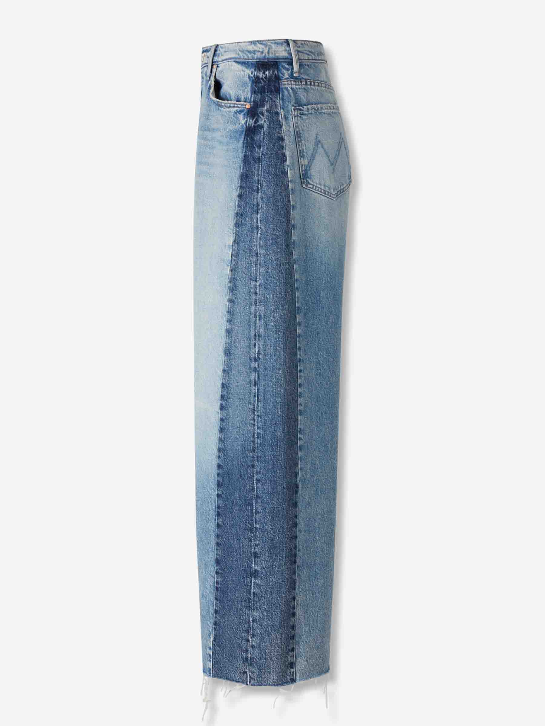 Mother Mujer Barcelona Jeans The Pipe Dream Button Sneak Fray color Azul Denim sku 763-001741 01 - Foto 2