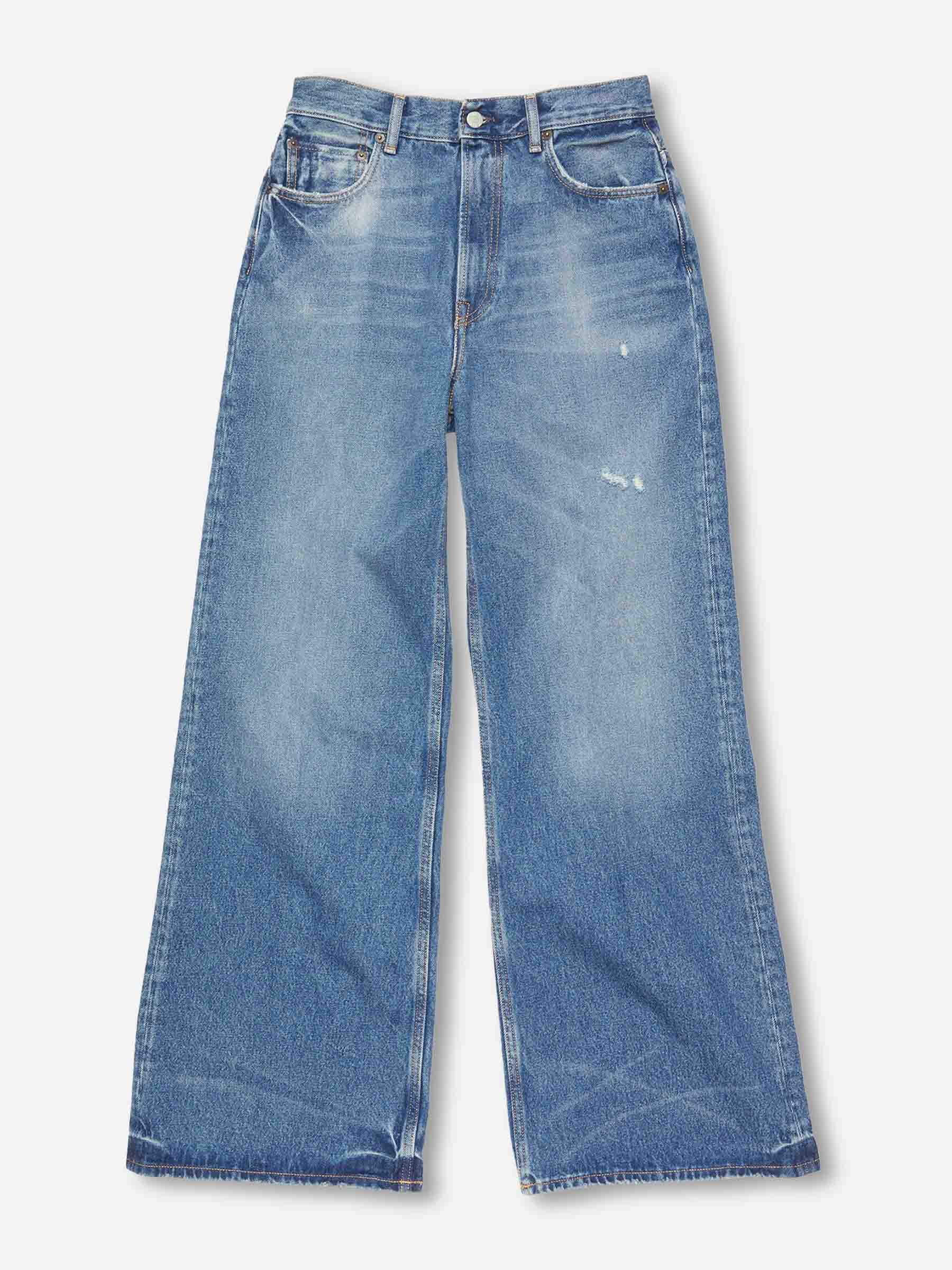 Acne Studios Mujer Barcelona Jeans Anchos 2022 color Azul Denim sku 763-001755 01 - Foto 1