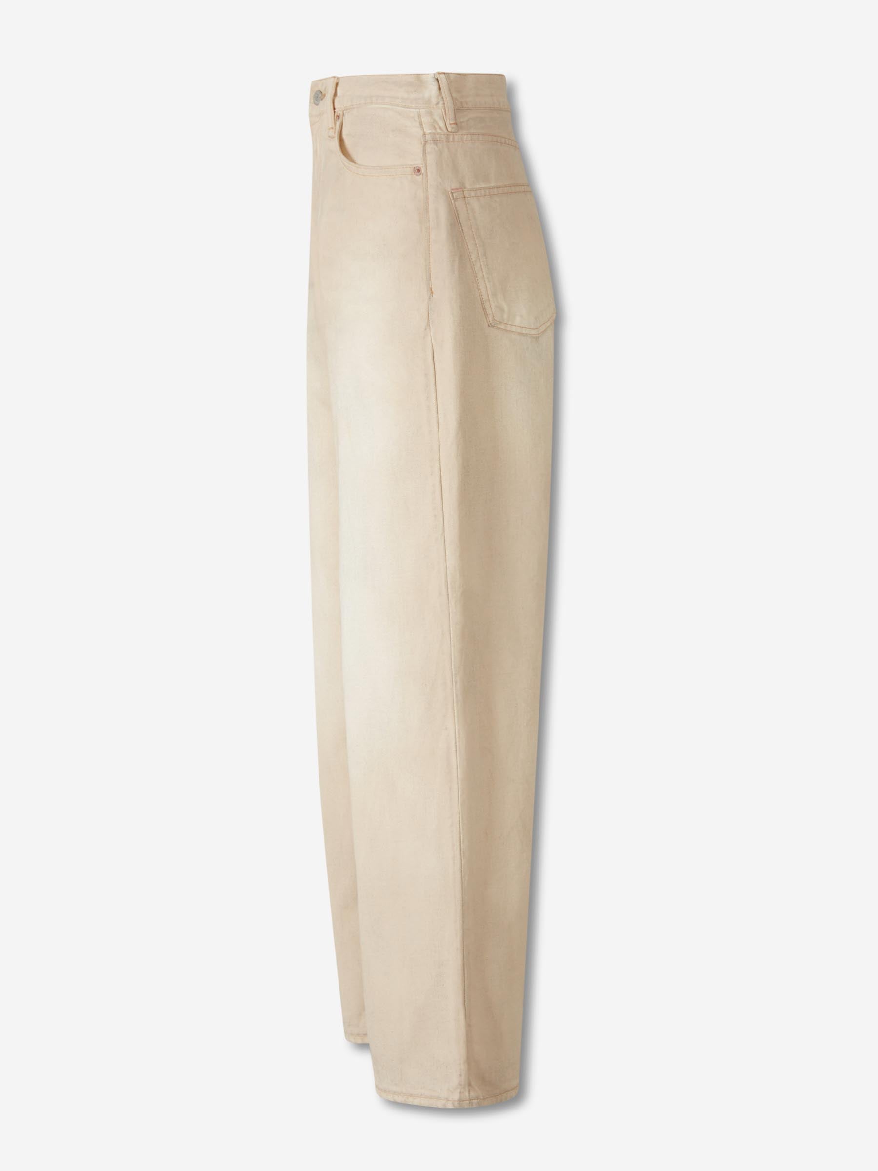 Acne Studios Mujer Barcelona Jeans Baggy 1981 color Beige sku 763-001760 01 - Foto 2