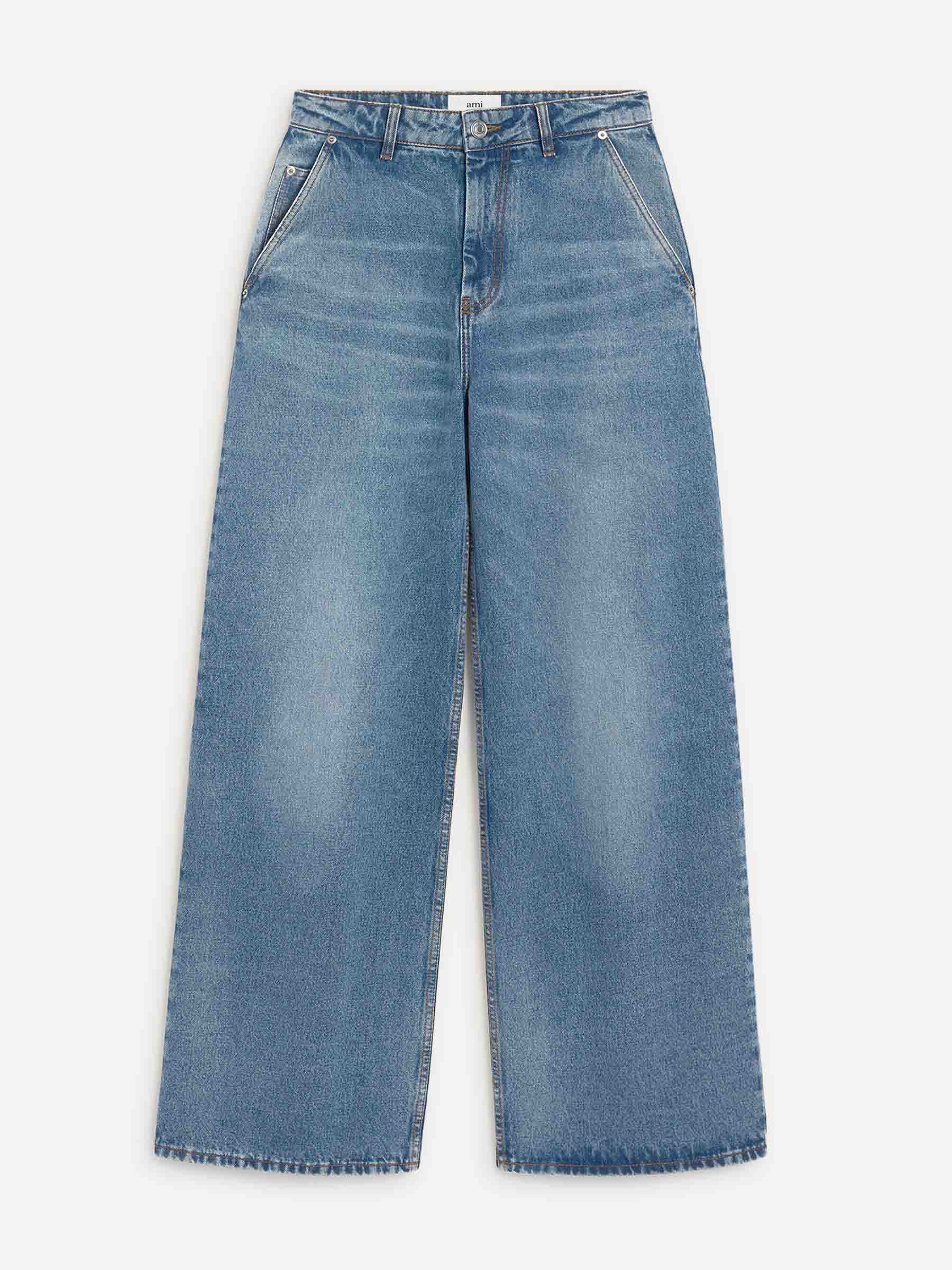 Ami Paris Mujer Barcelona Jeans Extra Anchos color Azul Denim sku 763-001780 01 - Foto 1