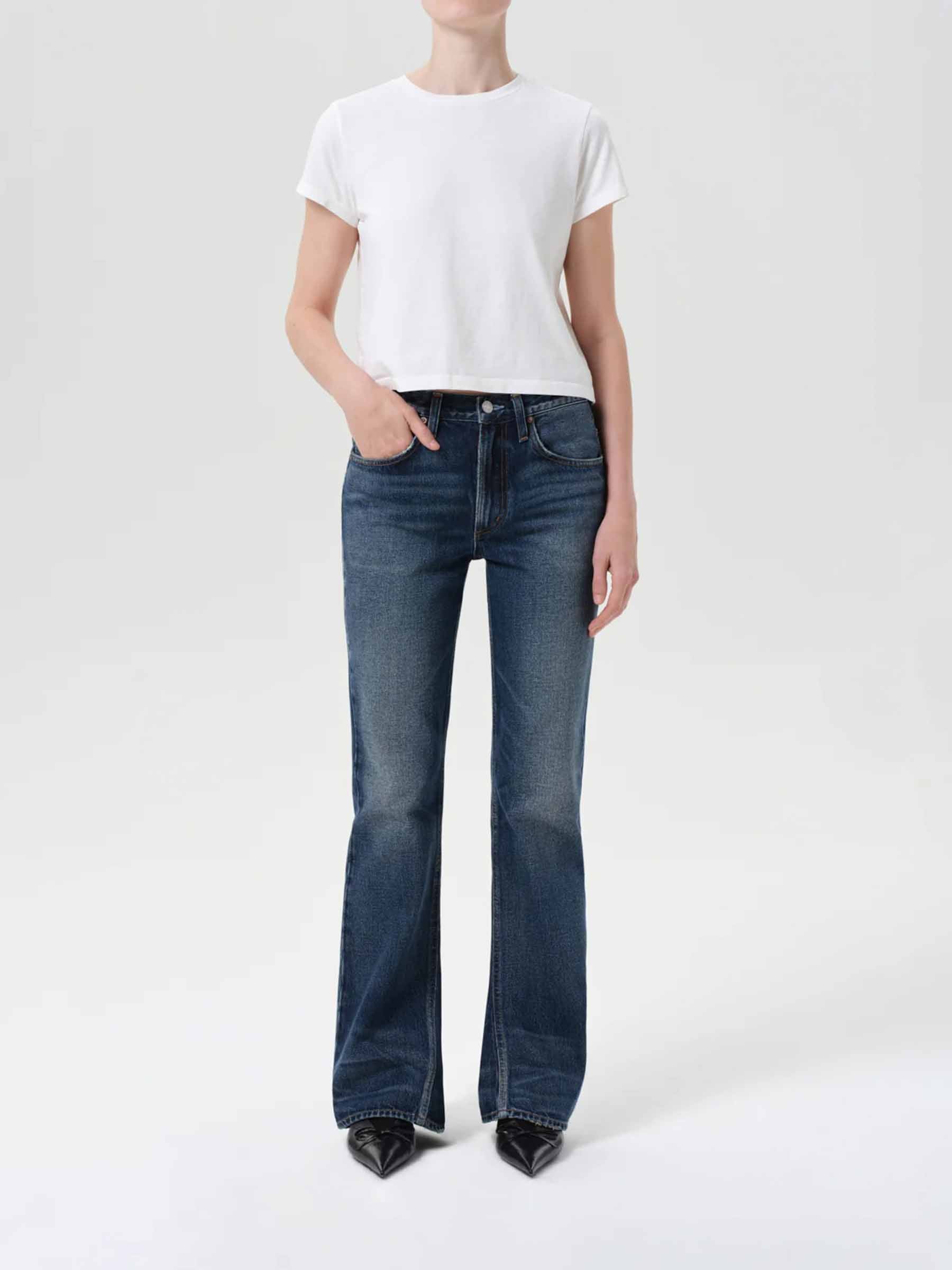 Agolde Mujer Barcelona Jeans Kick Boot color Azul Denim sku 763-001782 01 - Foto 2
