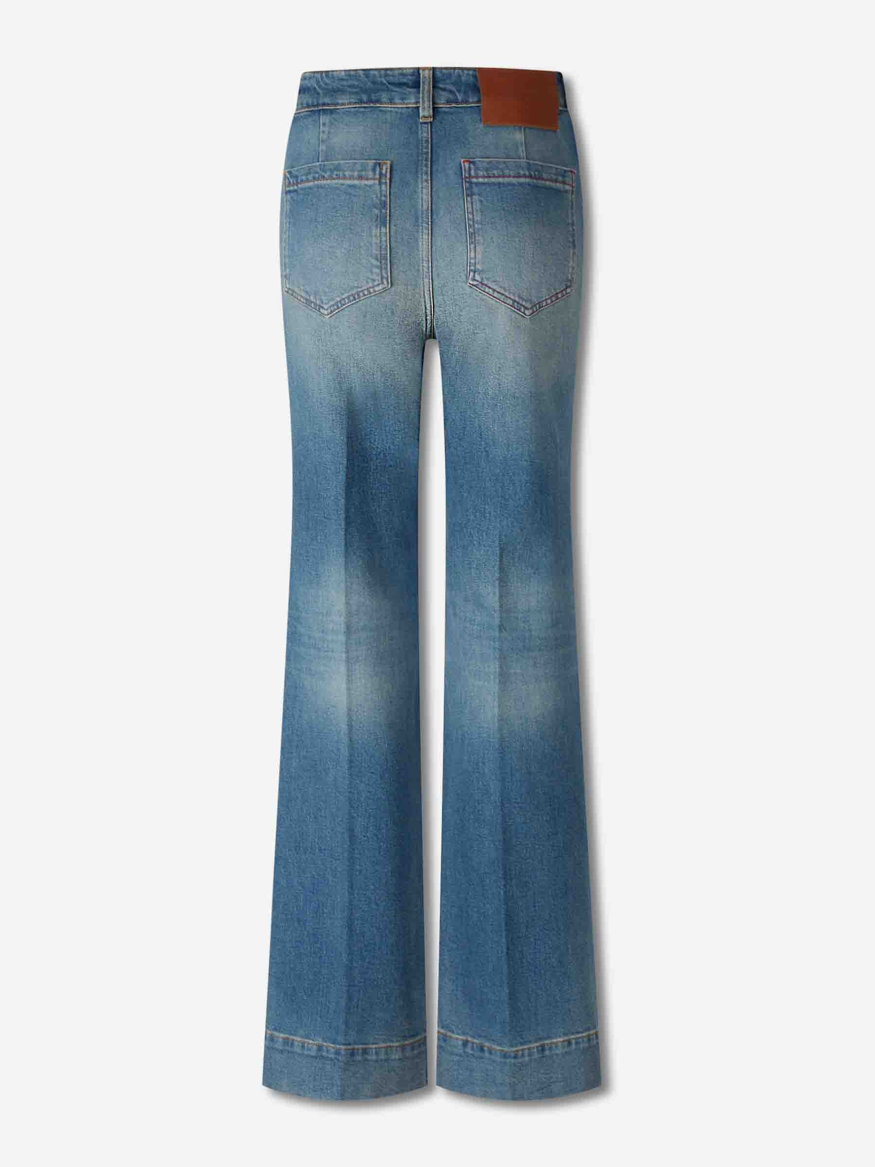 Victoria Beckham Mujer Barcelona Jeans acampanados color Azul Denim Claro sku 763-001791 01 - Foto 2