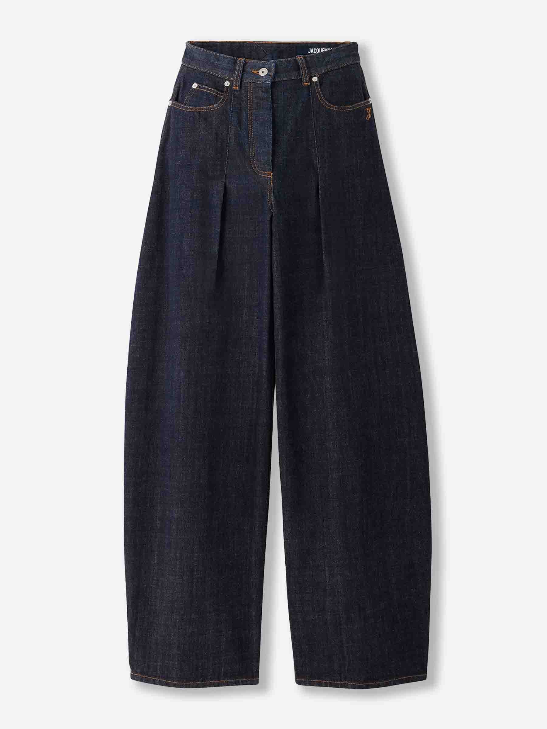Jacquemus Mujer Barcelona Jeans Ovalo de-Nîmes color Azul Denim Oscuro sku 763-001798 01 - Foto 1