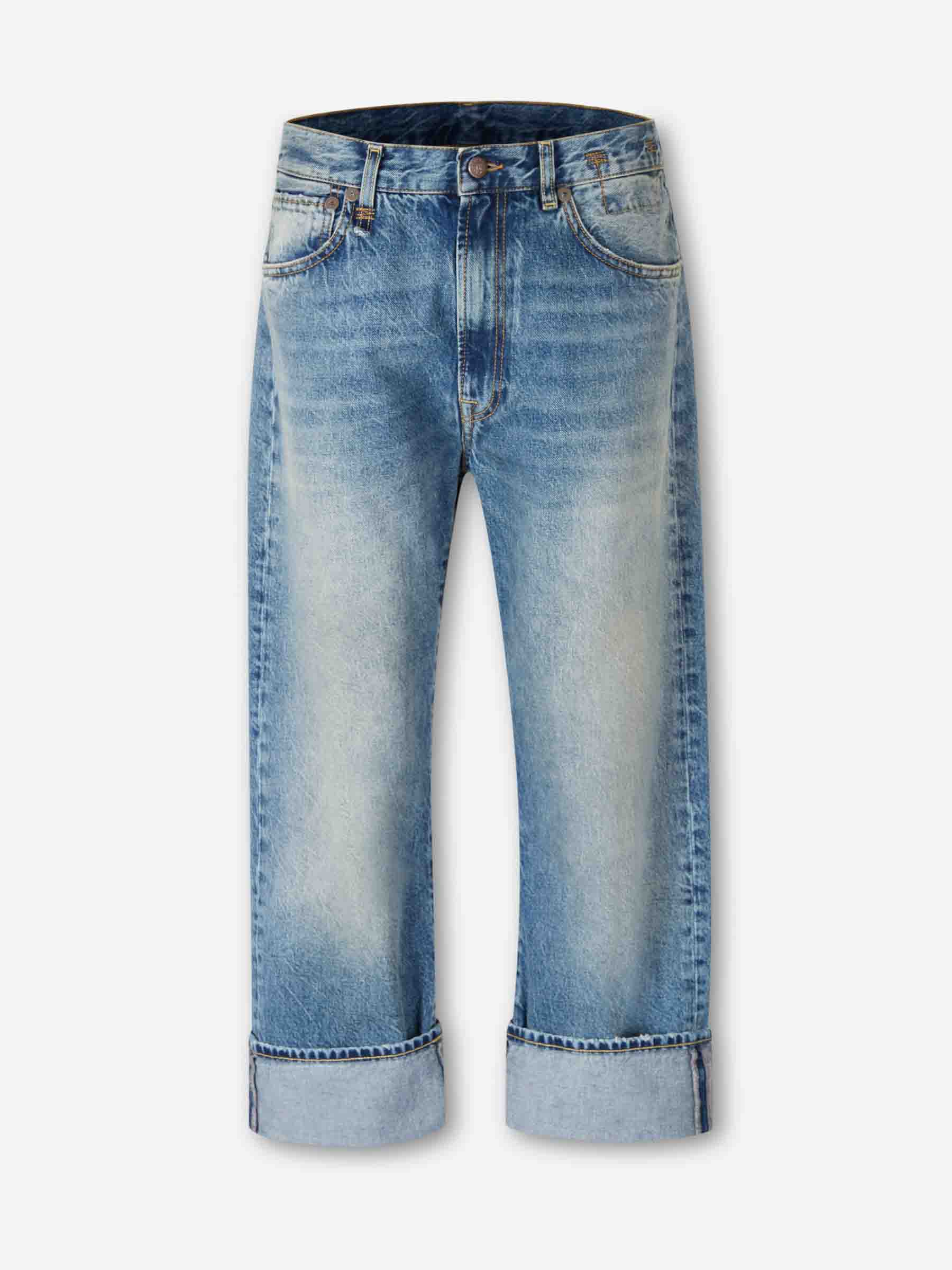 R13 Mujer Barcelona Jeans Rectos Anchos color Azul Denim sku 763-001800 01 - Foto 1