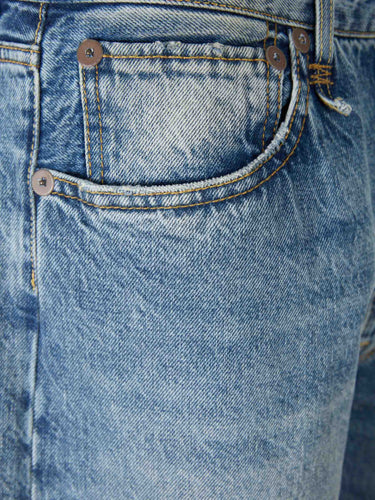 R13 Mujer Barcelona Jeans Rectos Anchos color Azul Denim sku 763-001800 01 - Foto 3
