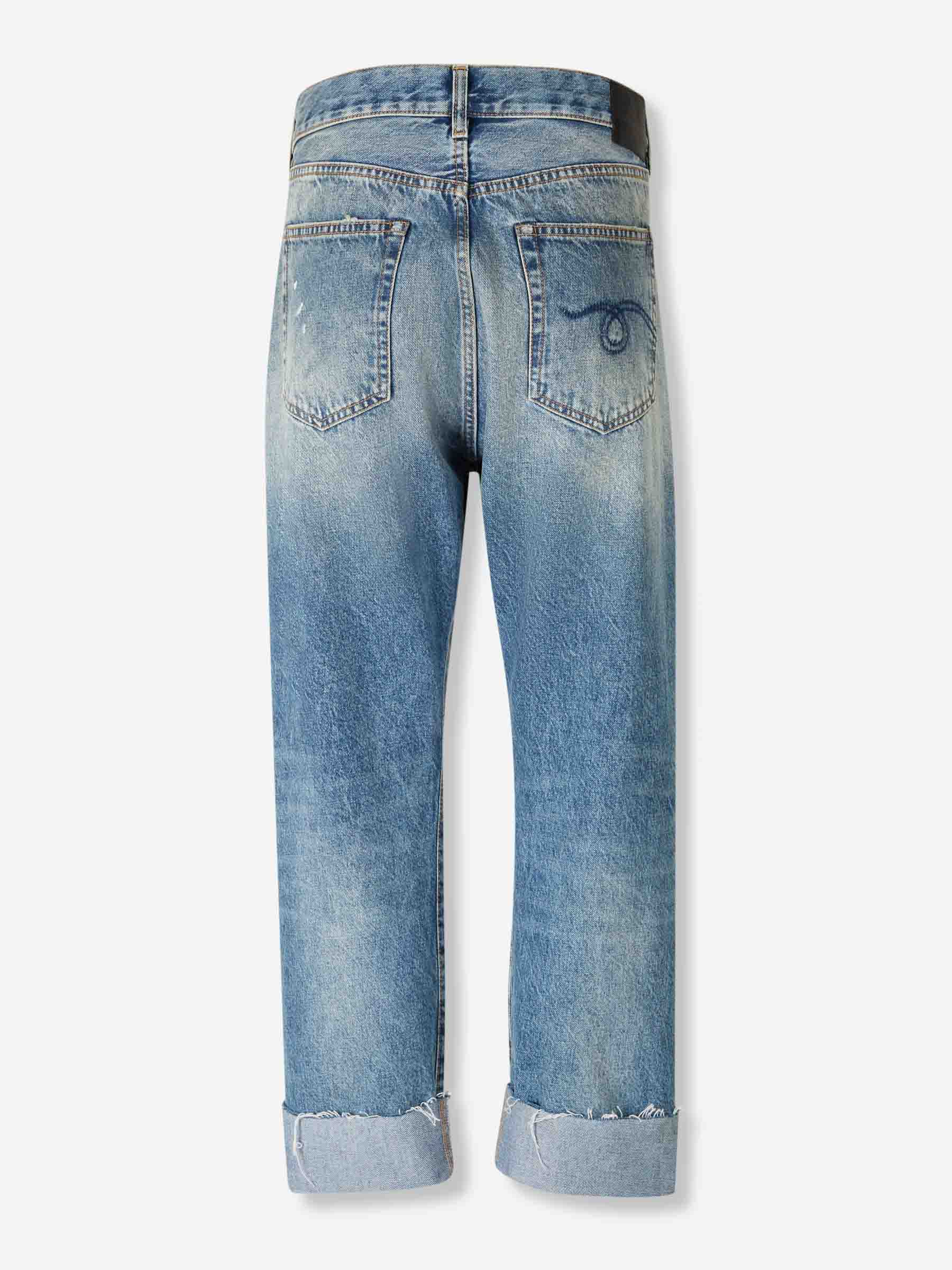 R13 Mujer Barcelona Jeans Anchos Crossover color Azul Denim sku 763-001801 01 - Foto 2