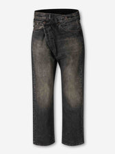 R13 Mujer Barcelona Jeans Anchos Crossover color Negro sku 763-001801 02 - Foto 1
