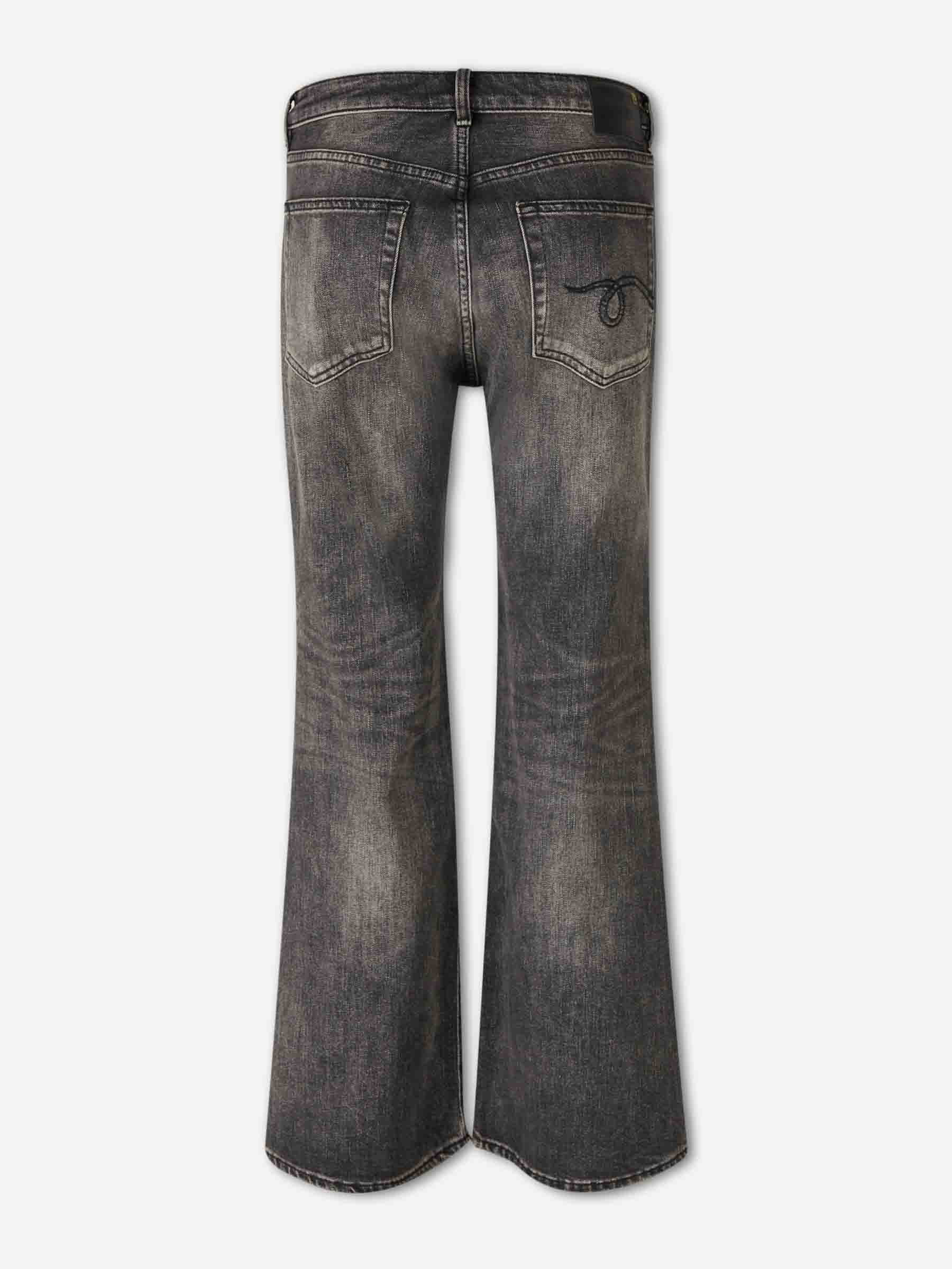 R13 Mujer Barcelona Jeans Anchos Acampanados color Gris Antracita sku 763-001802 01 - Foto 2