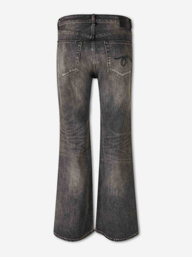 R13 Mujer Barcelona Jeans Anchos Acampanados color Gris Antracita sku 763-001802 01 - Foto 2