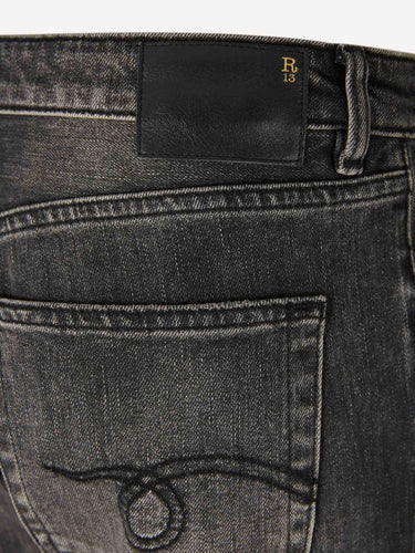 R13 Mujer Barcelona Jeans Anchos Acampanados color Gris Antracita sku 763-001802 01 - Foto 4
