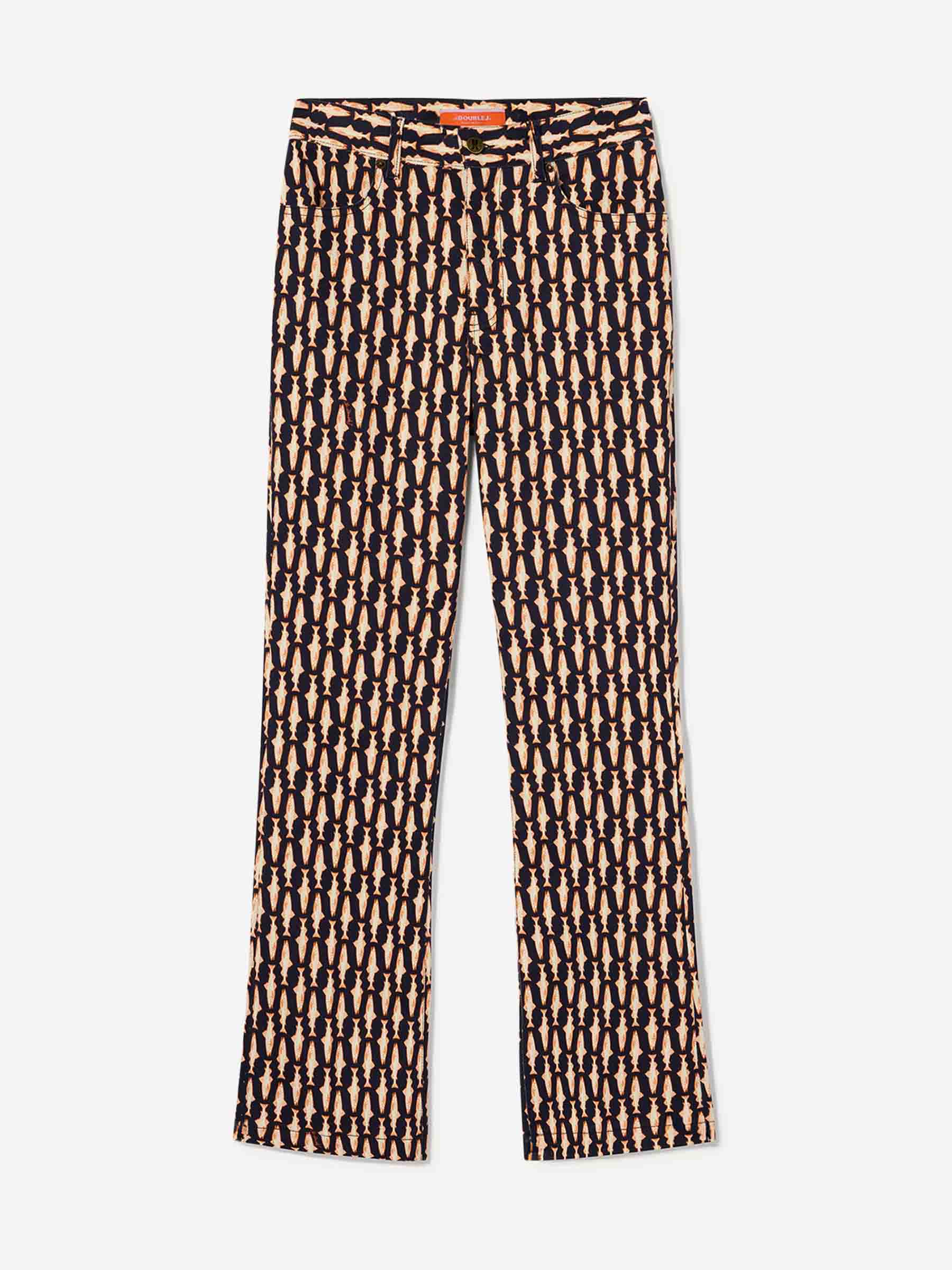 LaDoubleJ Mujer Barcelona Jeans The Cropped Flare color Naranja sku 763-001803 01 - Foto 1