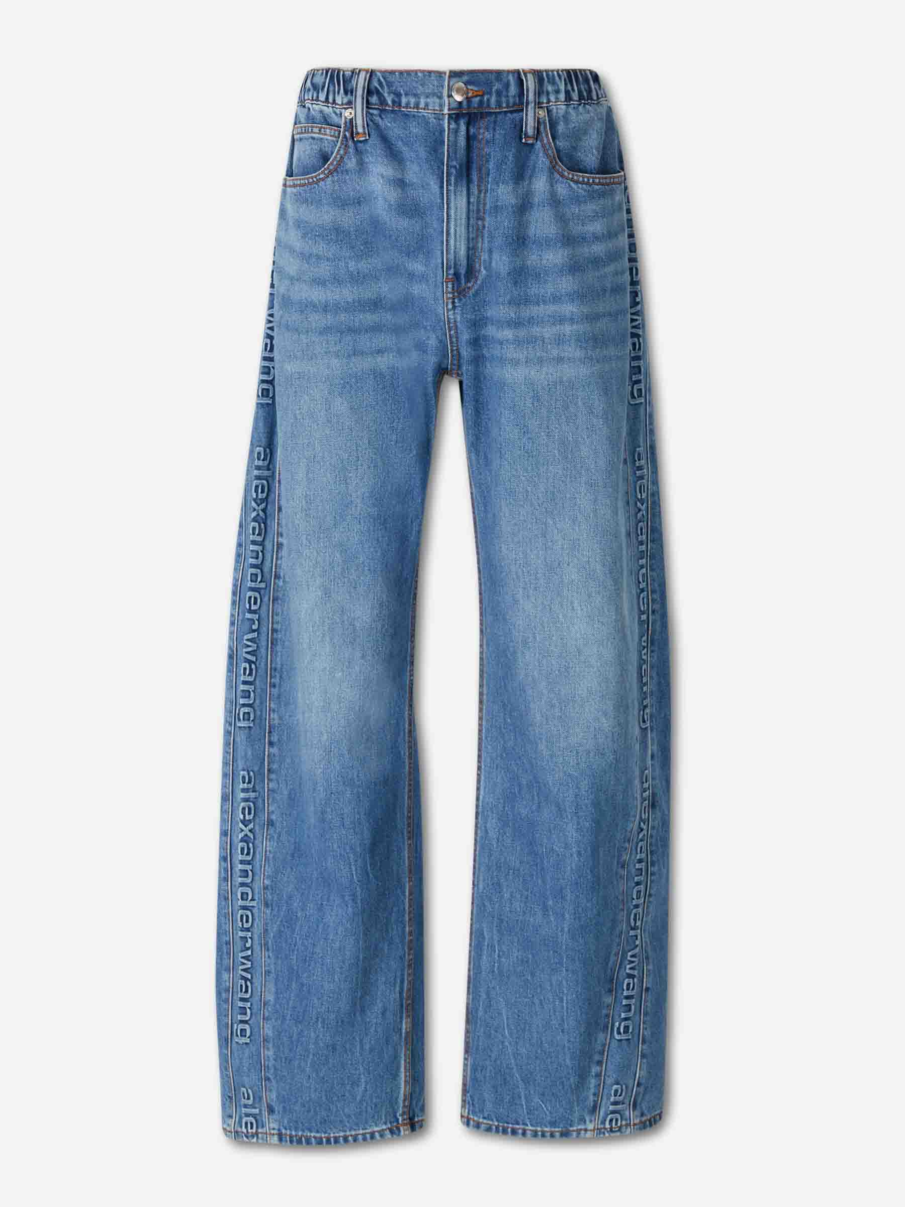 Alexander Wang Mujer Barcelona Jeans Balloon Logo color Azul Denim sku 763-001814 01 - Foto 1