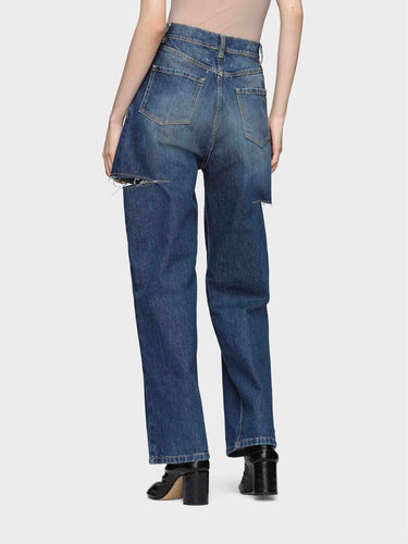 Maison Margiela Mujer Barcelona Jeans Anchos Aberturas color Azul Denim sku 763-001816 01 - Foto 4