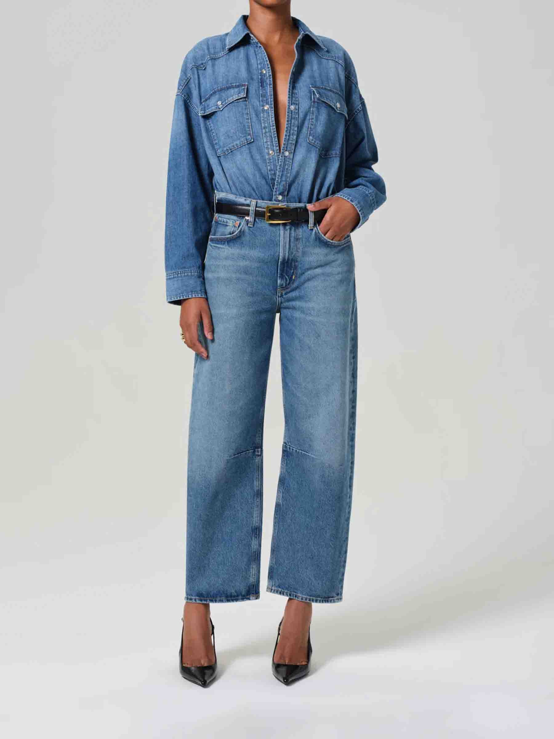 Citizens Mujer Barcelona Jeans Anchos Miro color Azul Denim sku 763-001820 01 - Foto 2