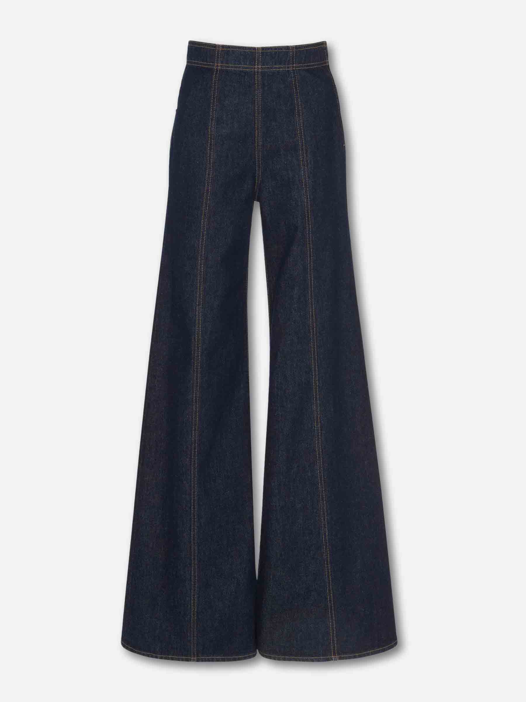 Ulla Johnson Mujer Barcelona Jeans Flared Bianca color Azul Denim Oscuro sku 763-001845 01 - Foto 1