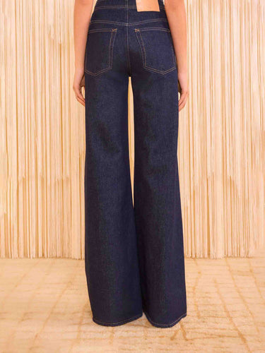 Ulla Johnson Mujer Barcelona Jeans Flared Bianca color Azul Denim Oscuro sku 763-001845 01 - Foto 3