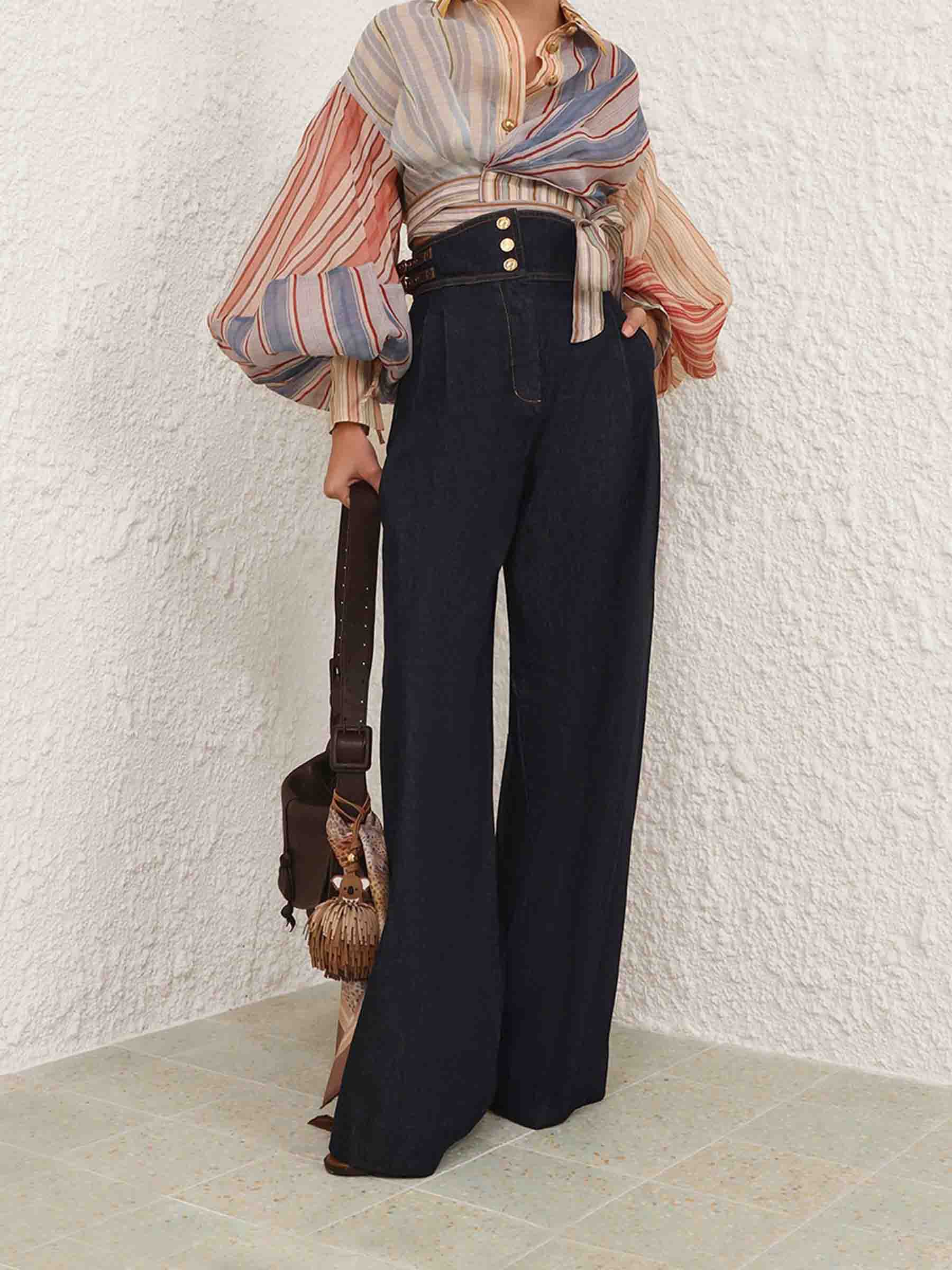 Zimmermann Mujer Barcelona Jeans Flared Rebellion color Azul Denim Oscuro sku 763-001858 01 - Foto 2