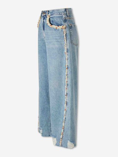 PatBo Mujer Barcelona Jeans Anchos Camila Coelho color Azul Denim sku 763-001860 01 - Foto 2