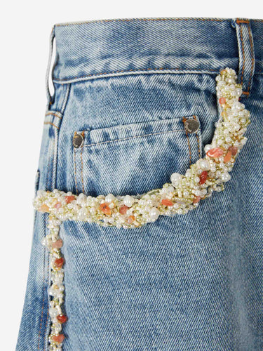 PatBo Mujer Barcelona Jeans Anchos Camila Coelho color Azul Denim sku 763-001860 01 - Foto 4
