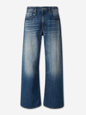 R13 Mujer Barcelona Jeans Anchos D'Arcy color Azul Denim Oscuro sku 763-001862 01 - Foto 1