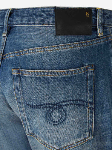 R13 Mujer Barcelona Jeans Flared Joan color Azul Denim sku 763-001863 01 - Foto 4