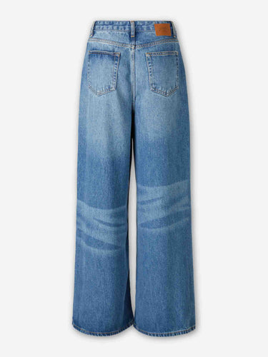 Ganni Mujer Barcelona Jeans Anchos Lyocell color Azul Denim sku 763-001865 01 - Foto 3