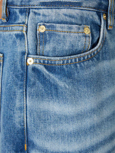 Ganni Mujer Barcelona Jeans Anchos Lyocell color Azul Denim sku 763-001865 01 - Foto 4