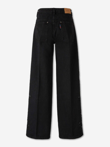 Farm Rio Mujer Barcelona Jeans Bordados Richelieu color Negro sku 763-001871 01 - Foto 2