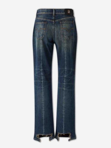 Versace Mujer Barcelona Jeans Rectos color Azul Denim Oscuro sku 763-001872 01 - Foto 2