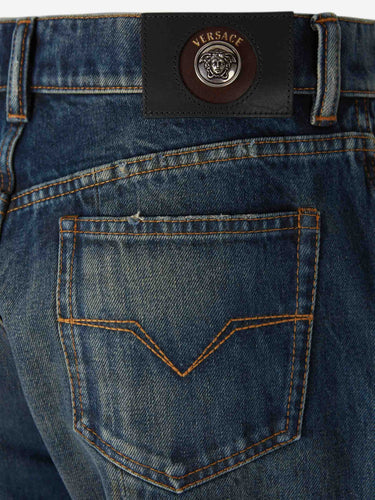 Versace Mujer Barcelona Jeans Rectos color Azul Denim Oscuro sku 763-001872 01 - Foto 4