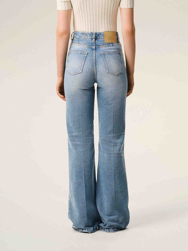 Ami Paris Mujer Barcelona Jeans Acampanados Algodón color Azul Denim sku 763-001873 01 - Foto 3