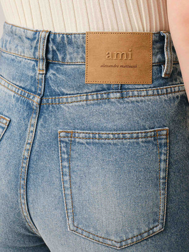 Ami Paris Mujer Barcelona Jeans Acampanados Algodón color Azul Denim sku 763-001873 01 - Foto 4