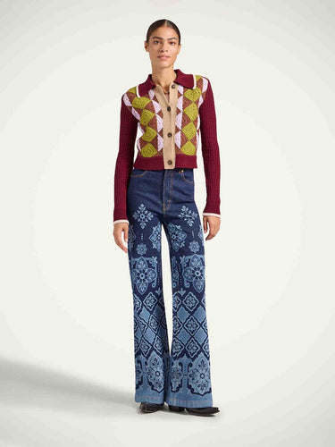 LaDoubleJ Mujer Barcelona Jeans Flare Estampados color Azul Denim sku 763-001874 01 - Foto 2