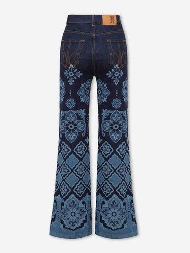 LaDoubleJ Mujer Barcelona Jeans Flare Estampados color Azul Denim sku 763-001874 01 - Foto 3