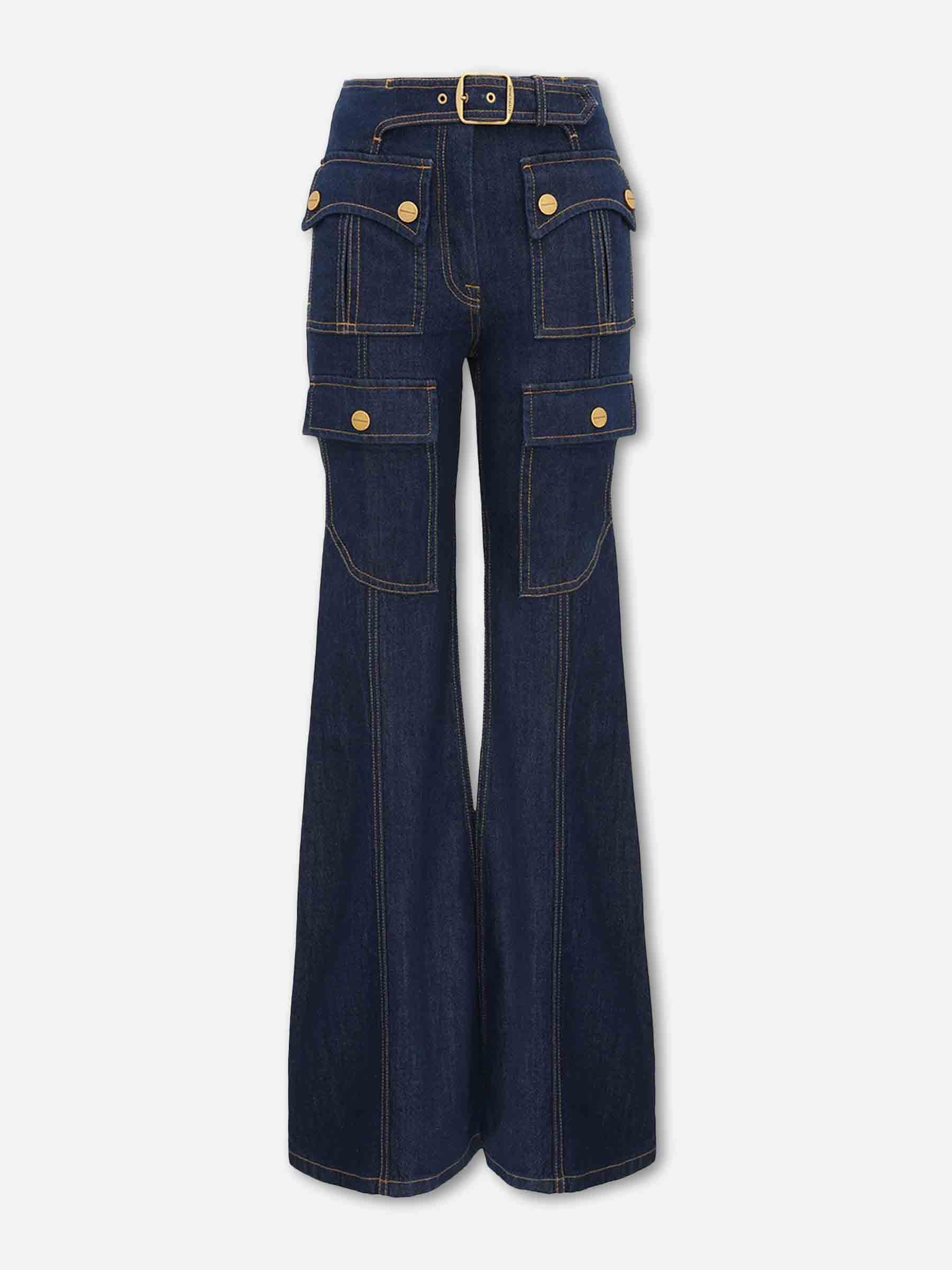 Zimmermann Mujer Barcelona Jeans Acampanados Bolsillos color Azul Denim Oscuro sku 763-001879 01 - Foto 1