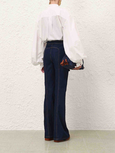 Zimmermann Mujer Barcelona Jeans Acampanados Bolsillos color Azul Denim Oscuro sku 763-001879 01 - Foto 3