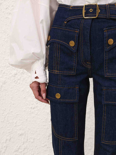 Zimmermann Mujer Barcelona Jeans Acampanados Bolsillos color Azul Denim Oscuro sku 763-001879 01 - Foto 4