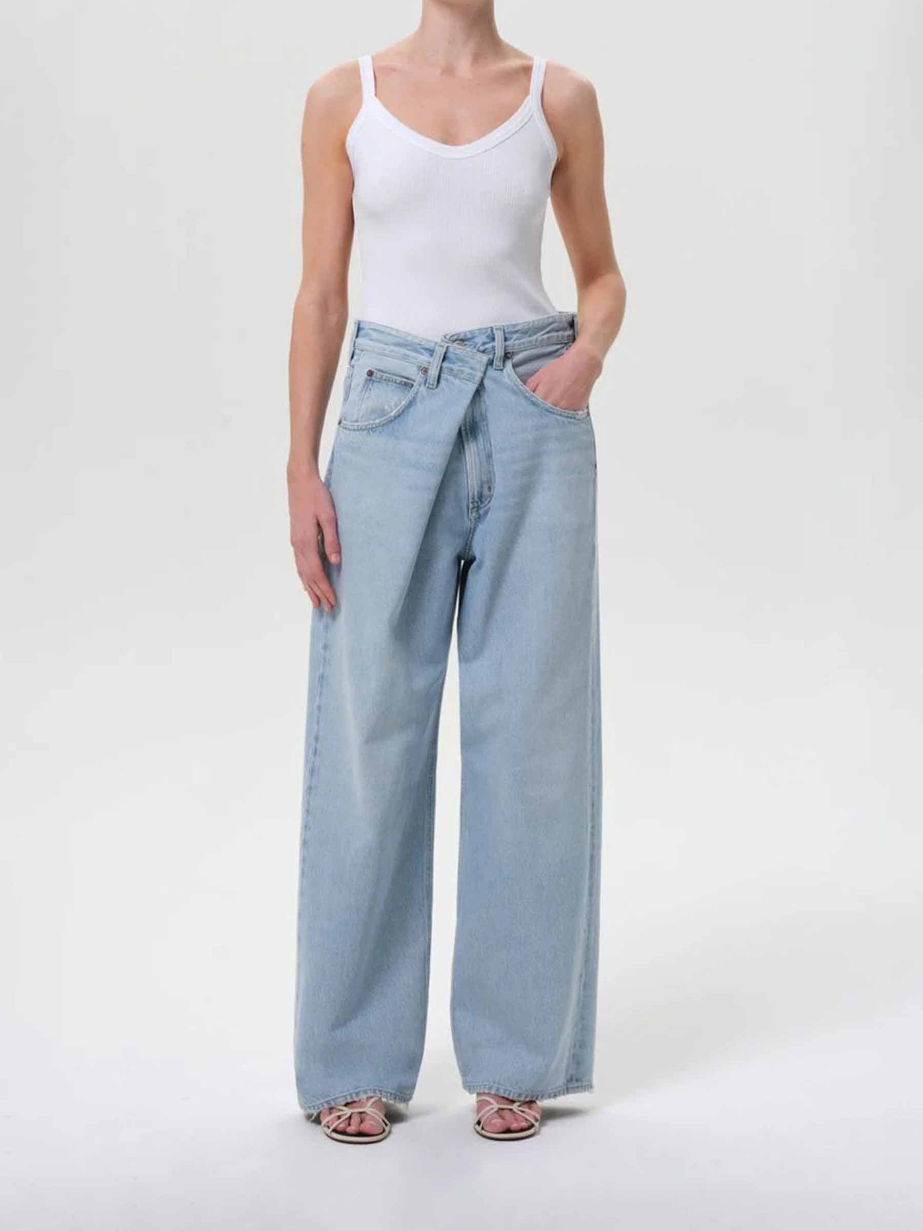 Agolde Mujer Barcelona Jeans Vana Fold color Azul Denim Claro sku 763-001884 01 - Foto 2