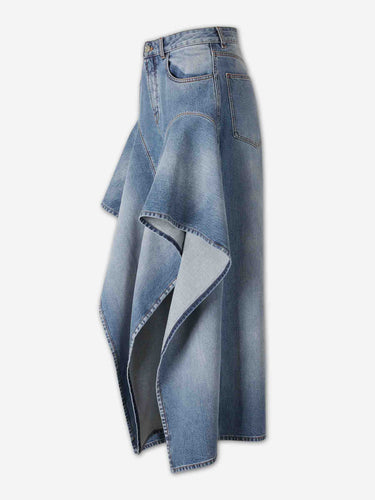 Alaïa Mujer Barcelona Jeans con Volantes color Azul Denim sku 763-001889 01 - Foto 2