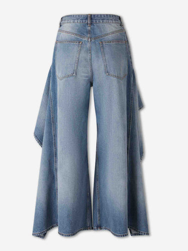 Alaïa Mujer Barcelona Jeans con Volantes color Azul Denim sku 763-001889 01 - Foto 3
