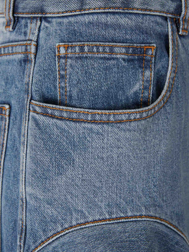 Alaïa Mujer Barcelona Jeans con Volantes color Azul Denim sku 763-001889 01 - Foto 4