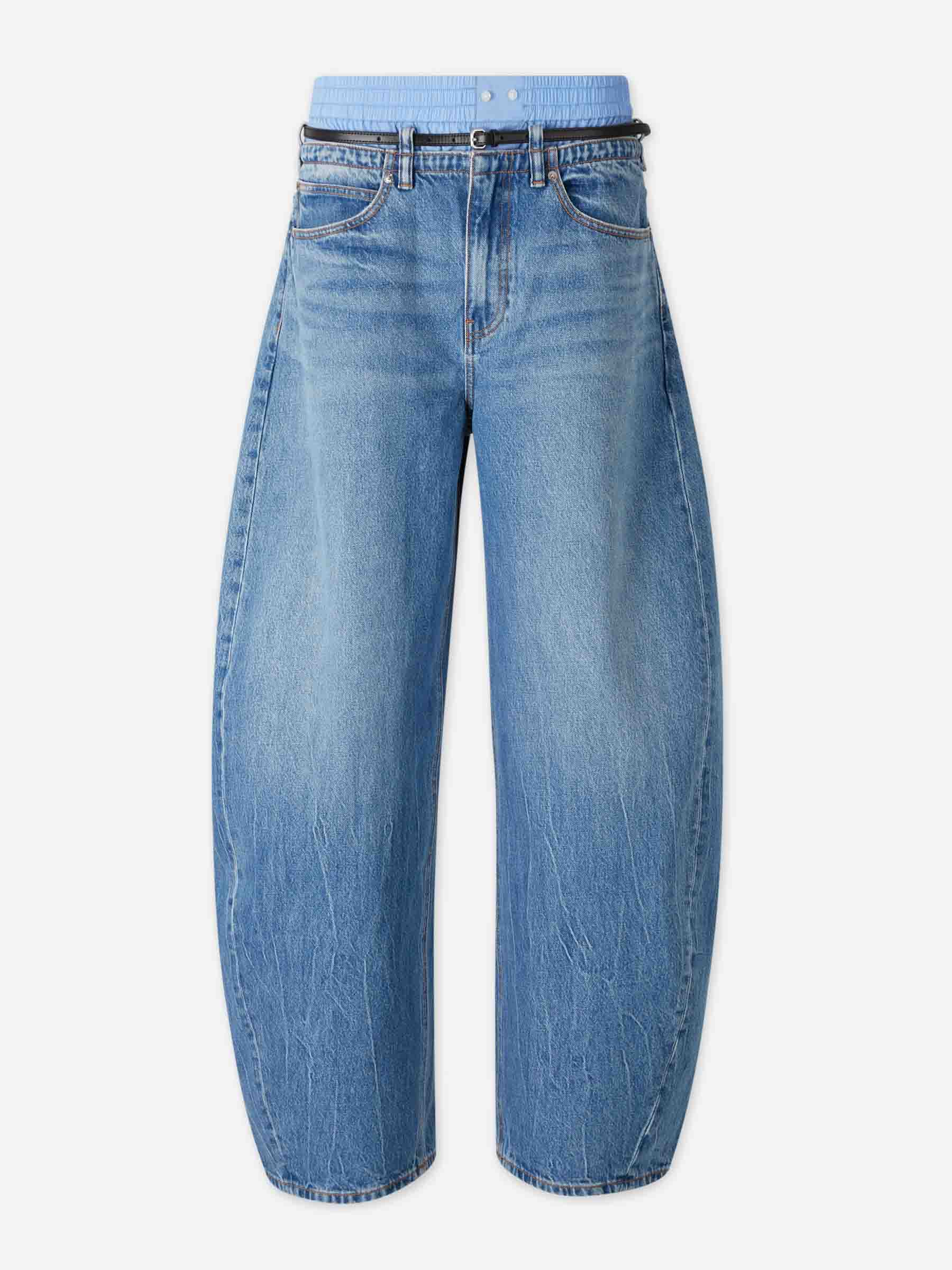 Alexander Wang Mujer Barcelona Jeans Anchos Blow Up color Azul Denim sku 763-001895 01 - Foto 1