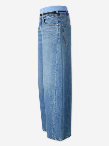 Alexander Wang Mujer Barcelona Jeans Anchos Blow Up color Azul Denim sku 763-001895 01 - Foto 2