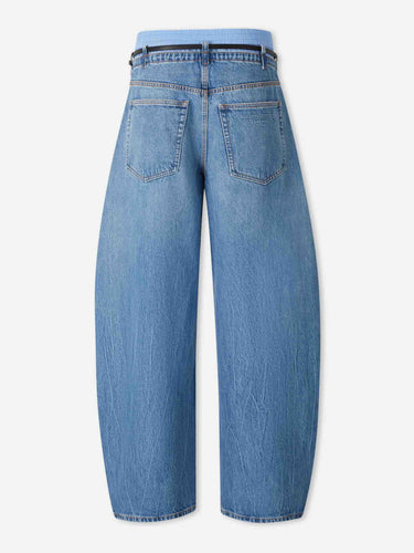 Alexander Wang Mujer Barcelona Jeans Anchos Blow Up color Azul Denim sku 763-001895 01 - Foto 3