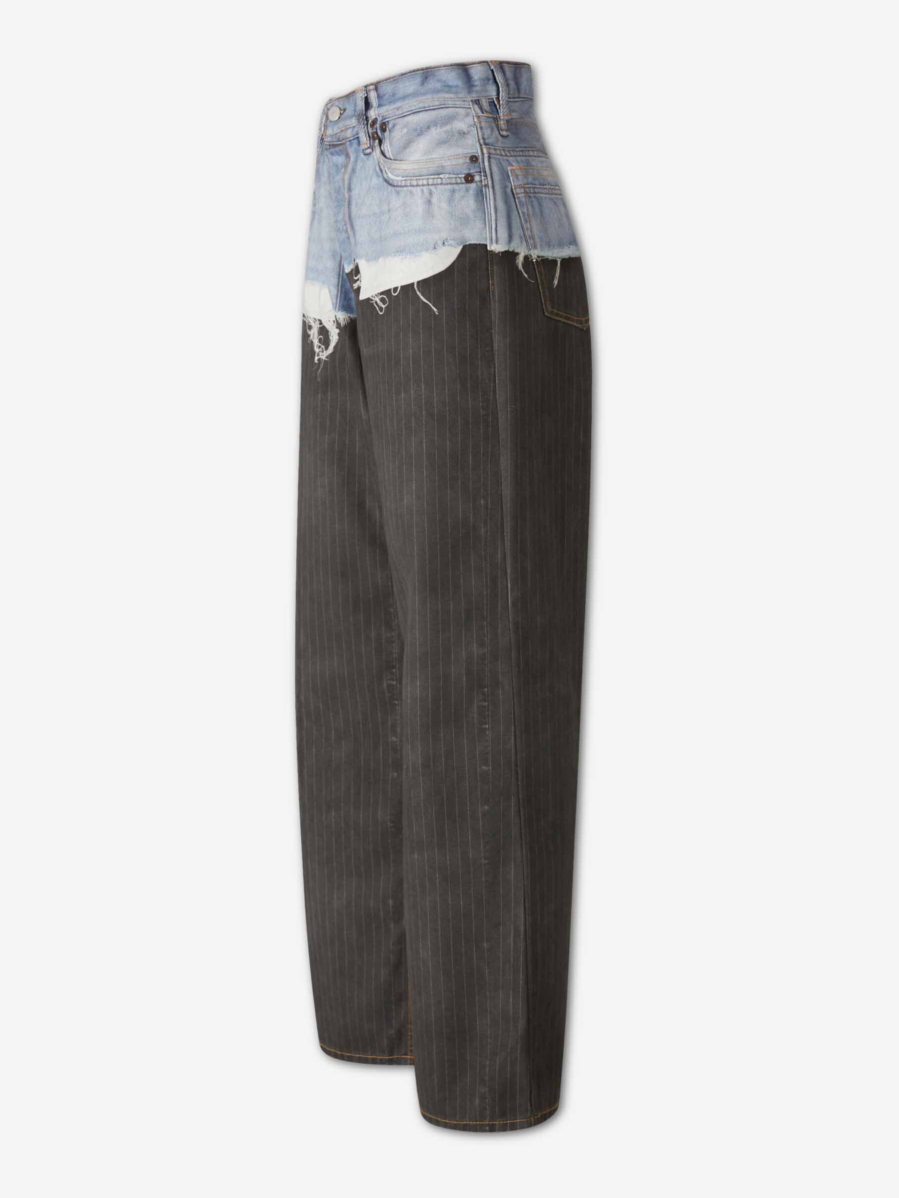 Acne Studios Mujer Barcelona Jeans Anchos Estampado color Azul Denim Oscuro sku 763-001897 01 - Foto 2