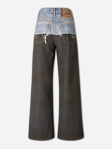 Acne Studios Mujer Barcelona Jeans Anchos Estampado color Azul Denim Oscuro sku 763-001897 01 - Foto 3
